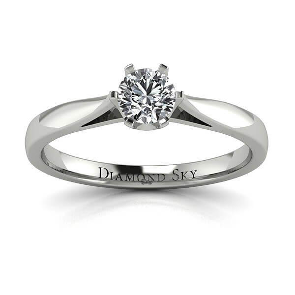 Diamondsky-n011bb025vs2g Diamentowy urok - Pierścionek zaręczynowy, białe złoto, 585, diament