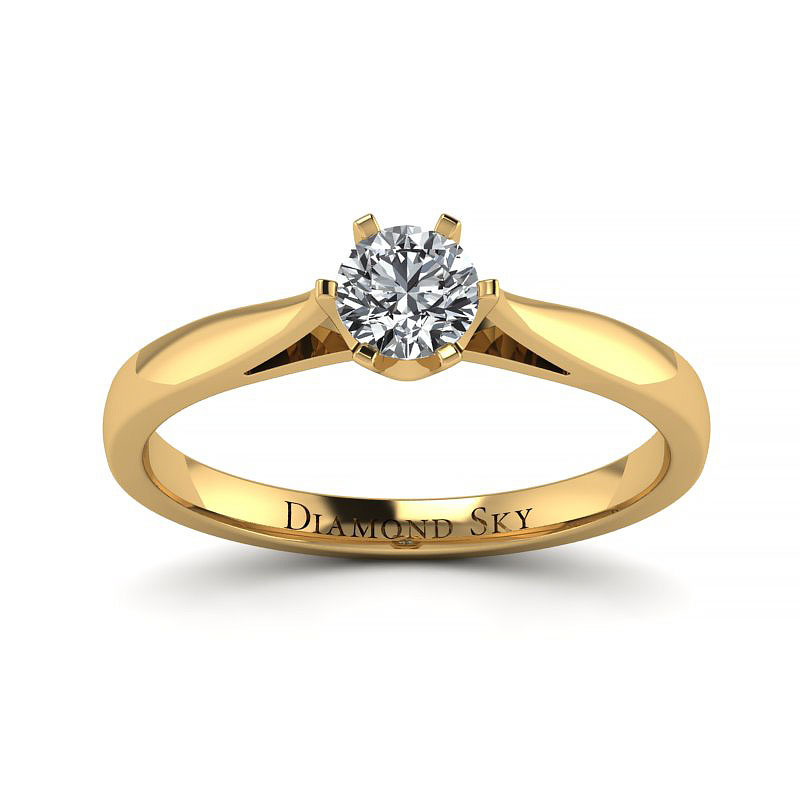 Diamondsky-n011zb016si1h Diamentowy urok - Klasyczny pierścionek zaręczynowy Diamond Sky, żółte złoto, diament
