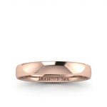 Klasyka piękna - Obrączka Diamond Sky z różowego złota, próba 585, 3mm