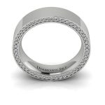 Ukryte piękno Obrączka ślubna Diamond Sky z białego złota z diamentami