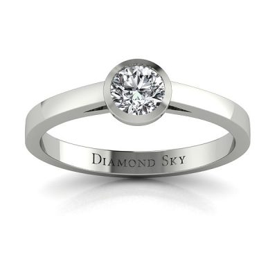 Diamondsky-n095plb026si2g Współczesny minimalizm - Pierścionek zaręczynowy z palladu z diamentem