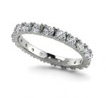 Blask piękna - Obrączka ślubna Diamond Sky, białe złoto, diamenty