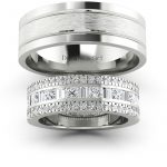 Diamentowa magia - Obrączki ślubne Diamond Sky z białego złota z diamentami