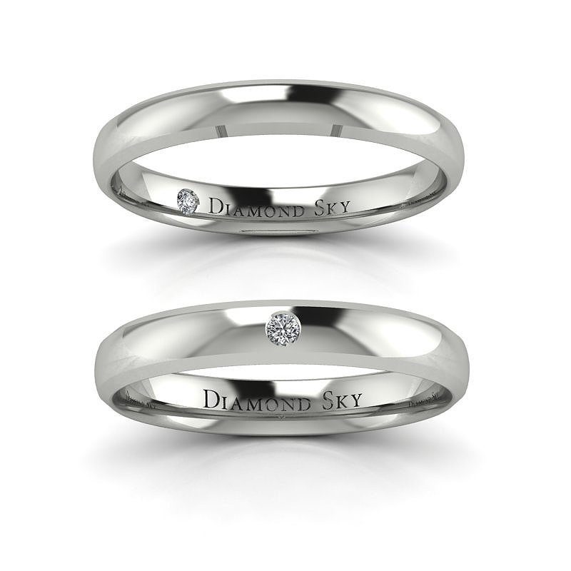 Diamondsky-n311bb002si1h Nasze oczko - Klasyczne obrączki ślubne z białego złota z diamentami