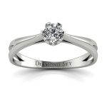 Zaręczynowa klasyka - Pierścionek Diamond Sky, białe złoto, diament