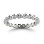 Diamentowy blask - Obrączka ślubna Diamond Sky z platyny, diamenty