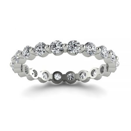 Diamentowy blask - Obrączka ślubna Diamond Sky z platyny, diamenty