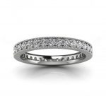 Diamentowy wdzięk - Obrączka z białego złota, Diamond Sky