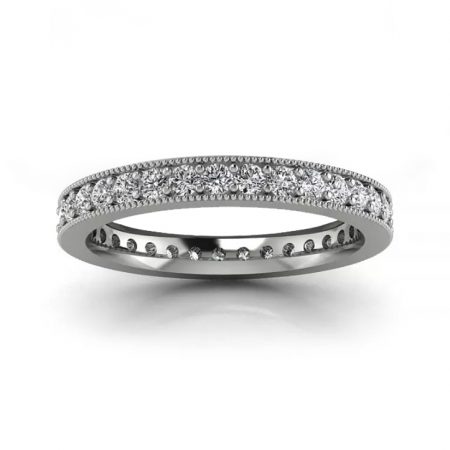Diamentowy wdzięk - Obrączka z białego złota, Diamond Sky