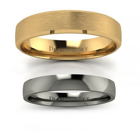 Klasyka w czerni - Obrączki Diamond Sky z czarnego oraz żółtego złota próby 585, 3 mm, 4.5 mm.